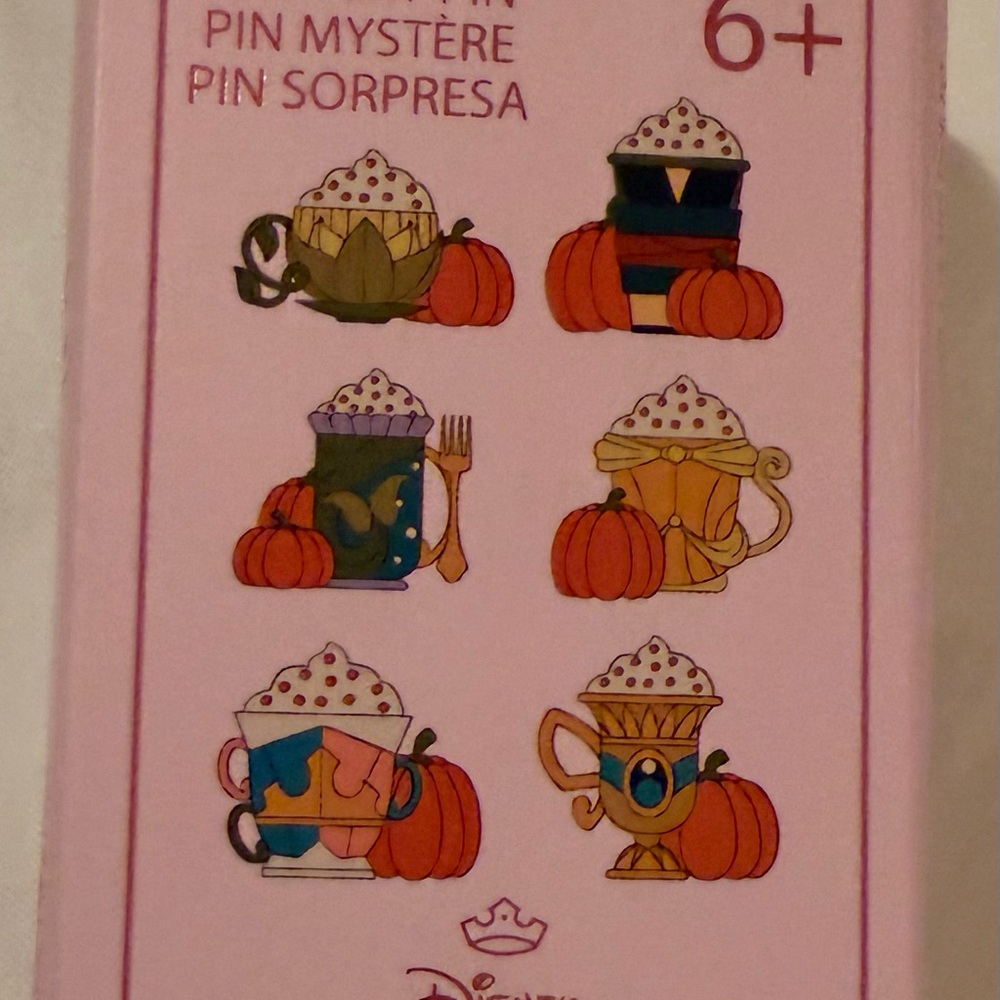 Disney Pumpkin Mug Pin Collection - Pink and Orange